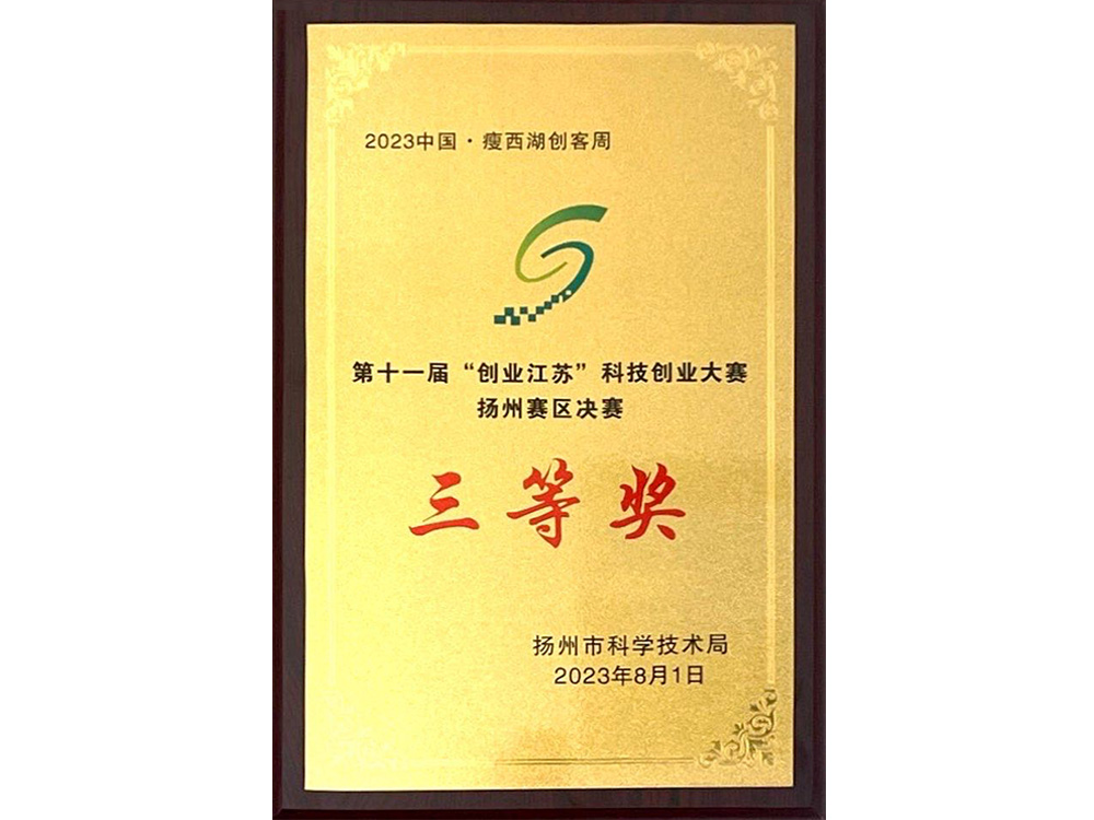 科创大赛扬州市三等奖